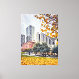 Toile Ville d'automne