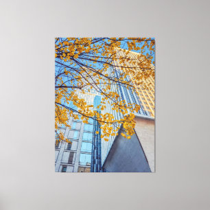 Toile Ville d'automne