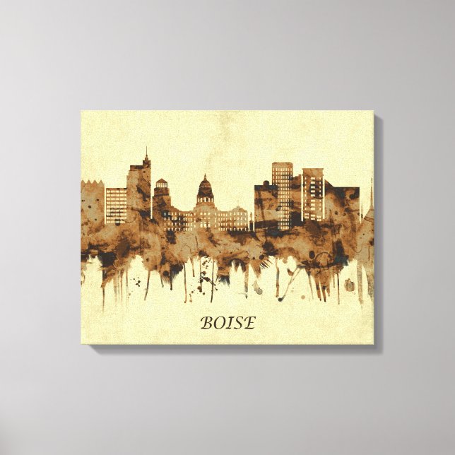 Toile Ville de Boise Idaho (Recto)