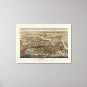 Toile Ville de Boston Massachusetts 1873