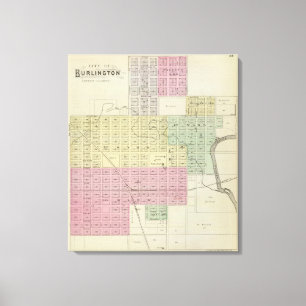 Toile Ville de Burlington, comté de Coffee, Kansas