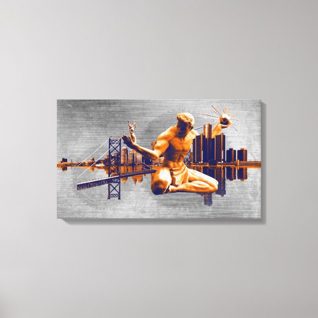 Toile Ville de Détroit (Recto)