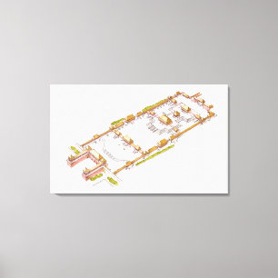 Toile Ville de Forbiden Pékin. Détail