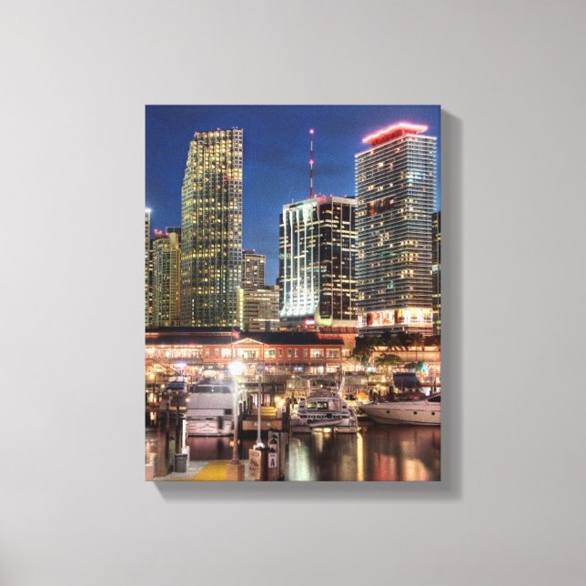 Toile Ville de Miami en Floride (Recto)