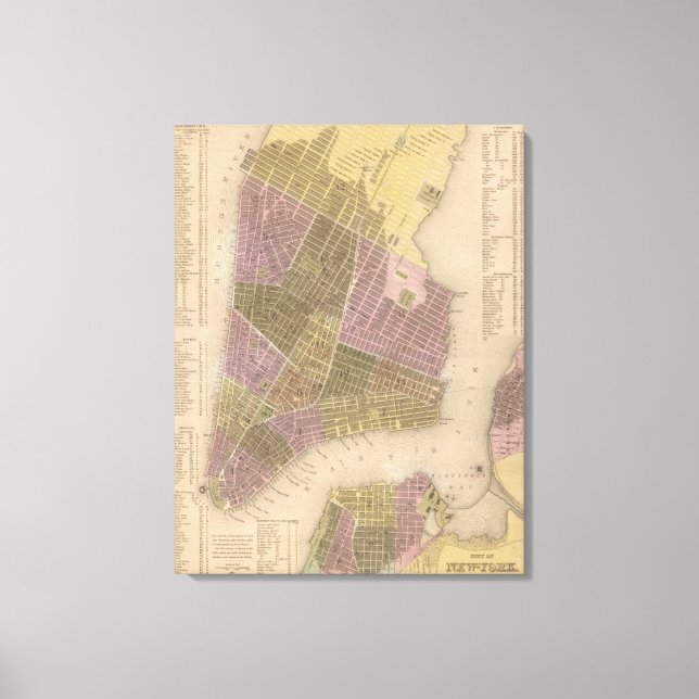 Toile Ville de New York (Recto)