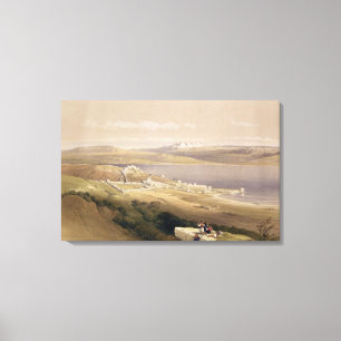 Toile Ville de Tibériade sur la mer de Galilée