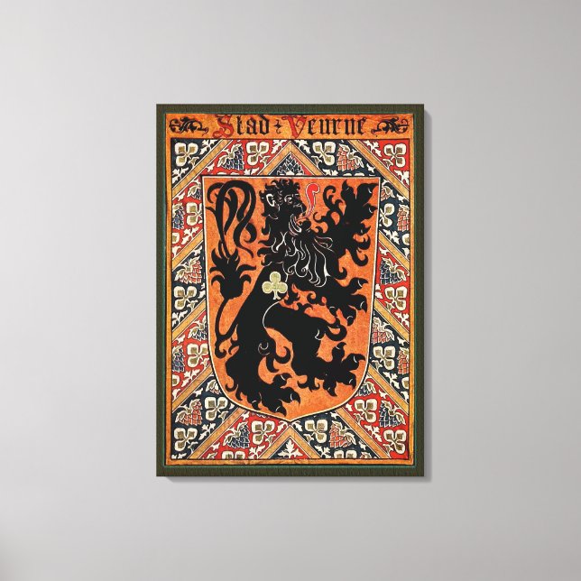 Toile Ville de Veurne, Belgique (CoA Vintage) (Recto)