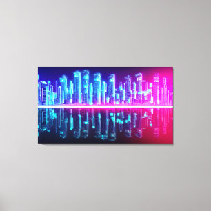 Toile Ville éloignée de Cyberpunk