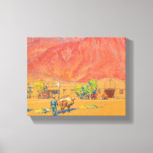 Toile Ville et falaises par Maynard Dixon