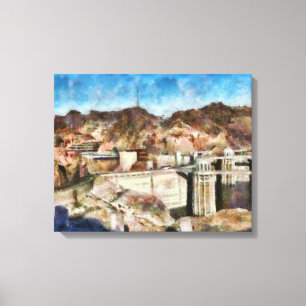 Toile Ville - Nevada - Barrage Hoover