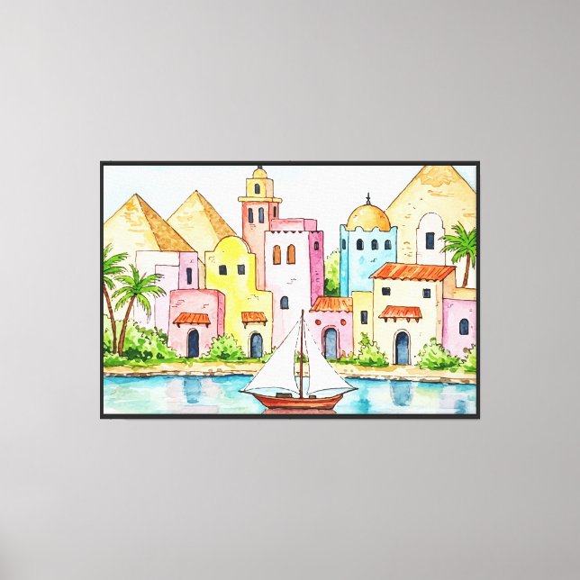 Toile Ville pittoresque (Recto)