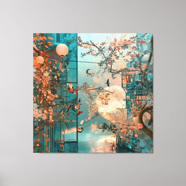 Toile Ville Rose 2 (Recto)