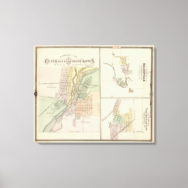 Toile Villes de Centralia et Grand Rapids (Recto)