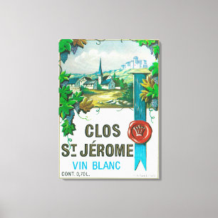 Toile Vin Clos St Jermoe LabelEurope
