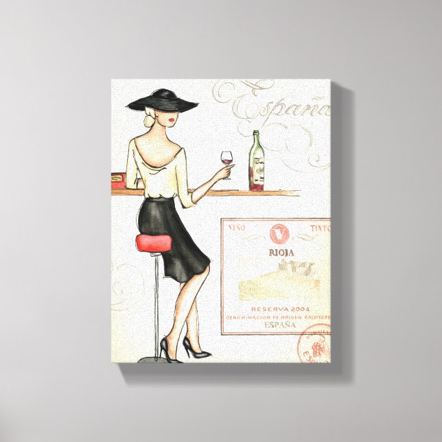 Toile Vin fashionista (Recto)