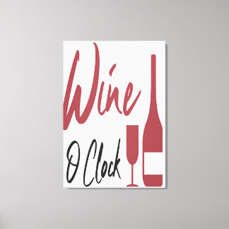 Toile Vin O Horloge