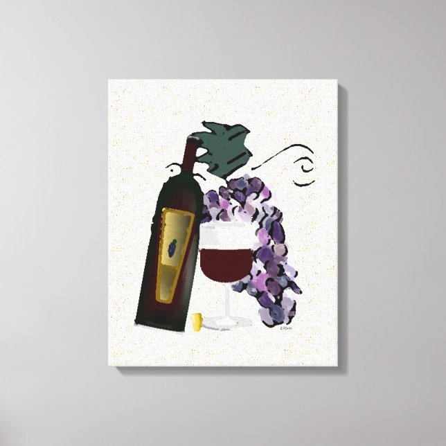 Toile Vin rouge (Recto)