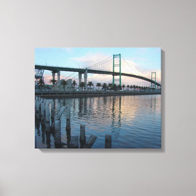 Toile Vincent Thomas Bridge San Pedro (Recto)