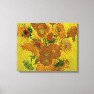 Toile Vincent Van Gogh 15 Peinture de tournesols