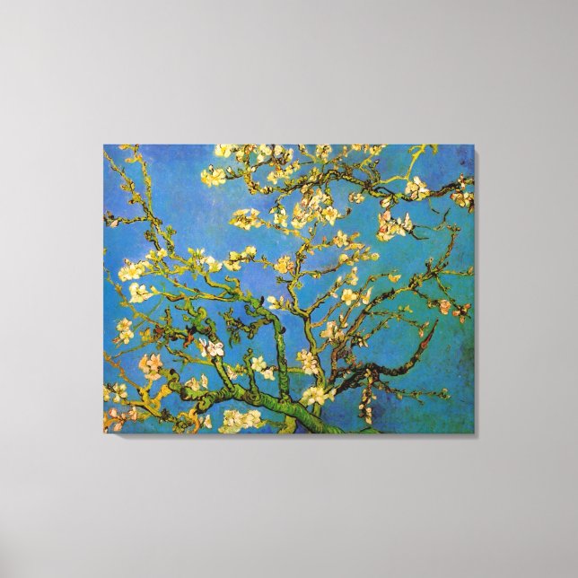 Toile Vincent van Gogh - Amandier en fleurs (Recto)