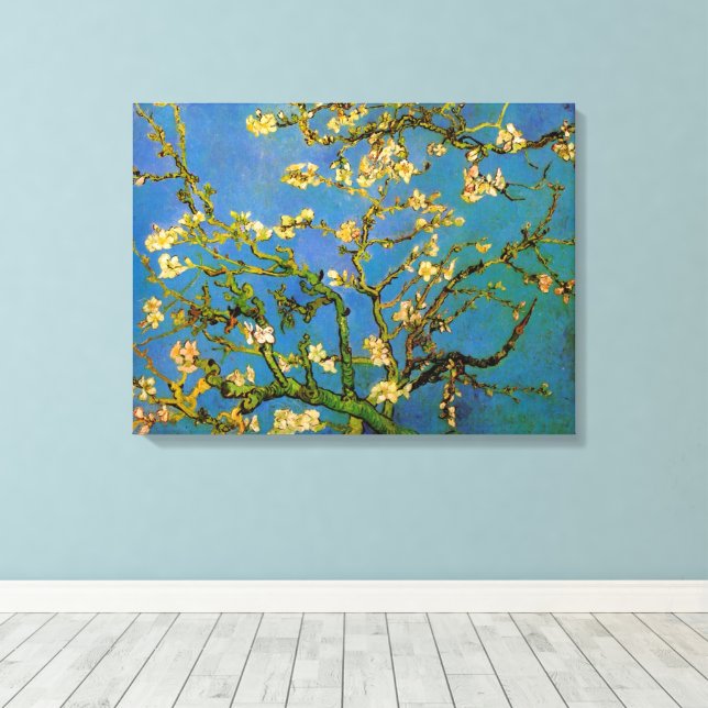 Toile Vincent van Gogh - Amandier en fleurs (Insitu (Plancher de Bois))