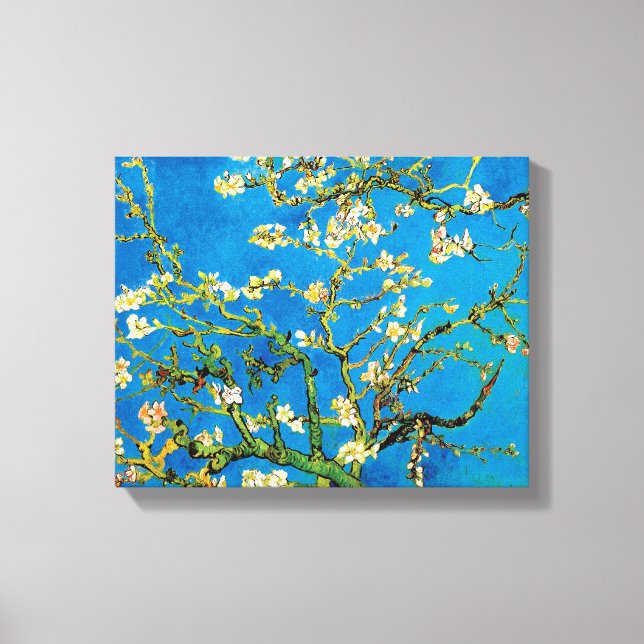 Toile Vincent Van Gogh - Arbres aux amandes florissants (Recto)