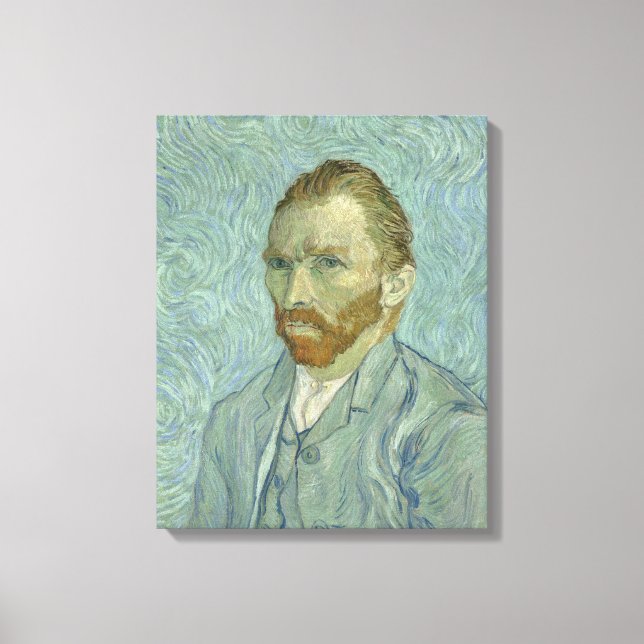 Toile Vincent Van Gogh Autoportrait 1889 (Recto)