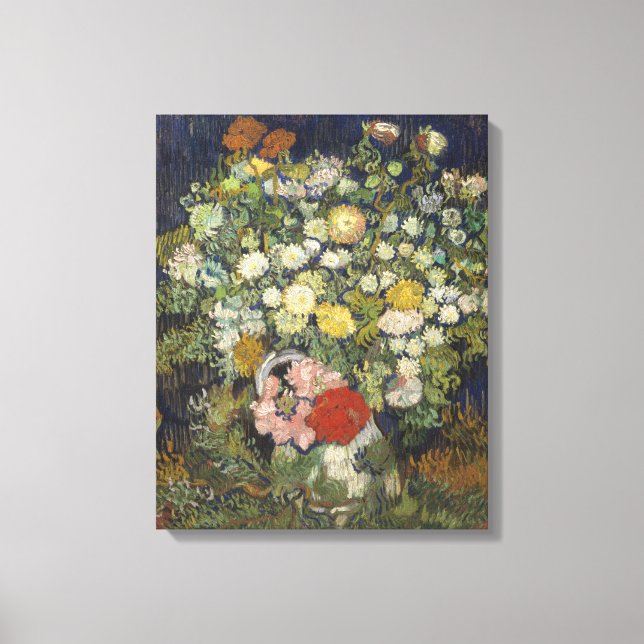 Toile Vincent Van Gogh | Bouquet of Flowers dans un vase (Recto)