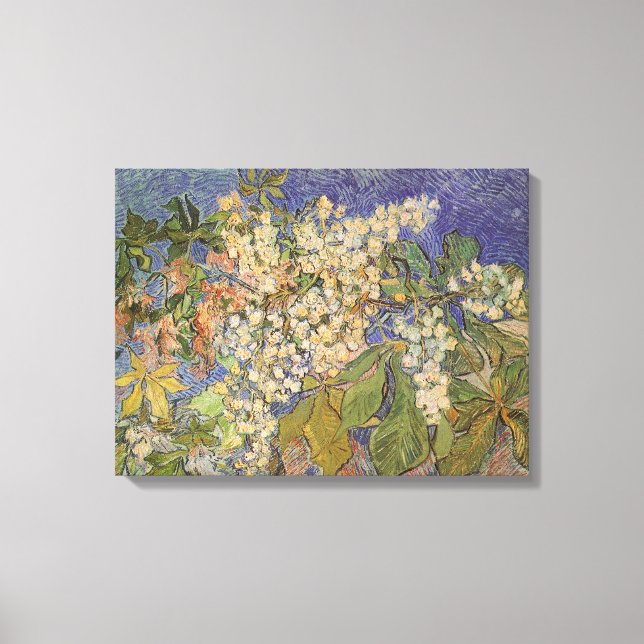 Toile Vincent van Gogh - Branches de marronnier en fleur (Recto)