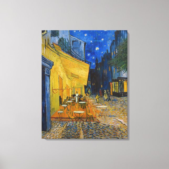 Toile Vincent van Gogh - Café Terrasse en soirée (Recto)
