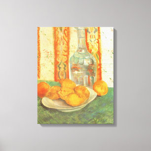 Toile Vincent van Gogh - Carafe et citrons sur une assie