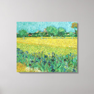 Toile Vincent van Gogh - Champ avec Iris près d'Arles