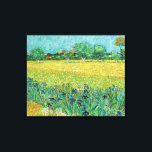 Toile Vincent van Gogh - Champ avec Iris près d'Arles<br><div class="desc">Champ avec Irises près d'Arles / Vue d'Arles avec Irises dans l'avant-plan - Vincent van Gogh,  Huile sur toile,  1888</div>