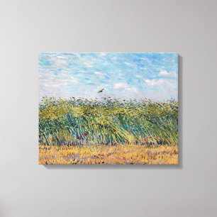 Toile Vincent van Gogh - Champ de blé avec une alouette