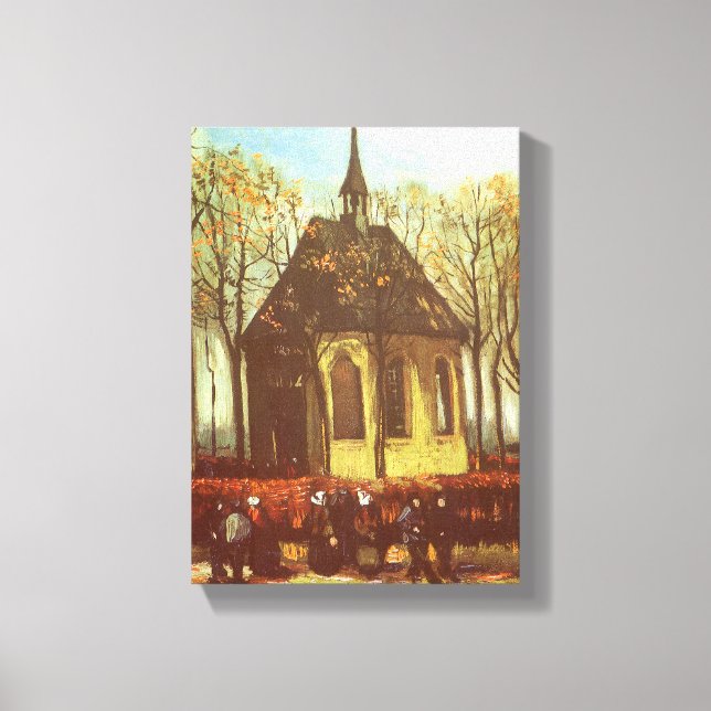 Toile Vincent van Gogh - Chapelle à Nuenen, les paroissi (Recto)