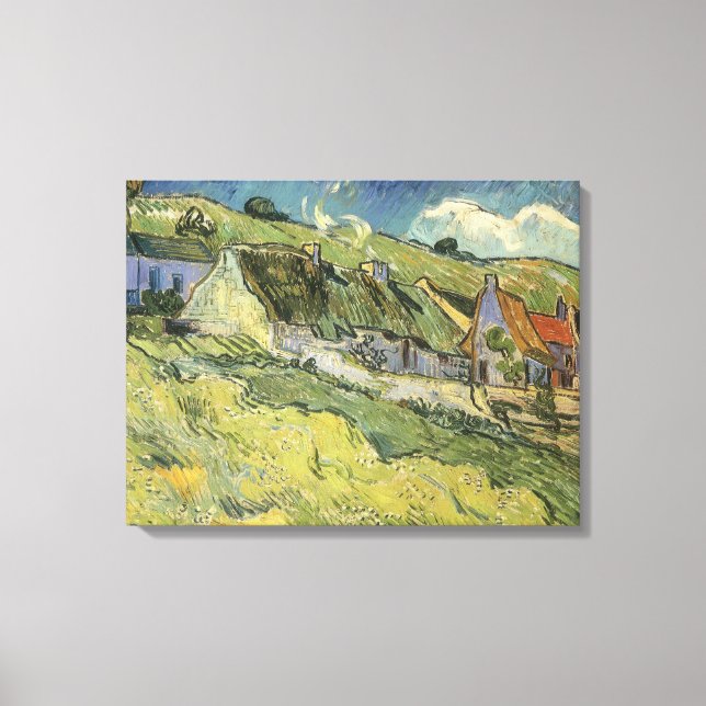 Toile Vincent van Gogh - Chaumières (Recto)
