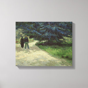 Toile Vincent van Gogh Couple dans le parc, Arles, 1888