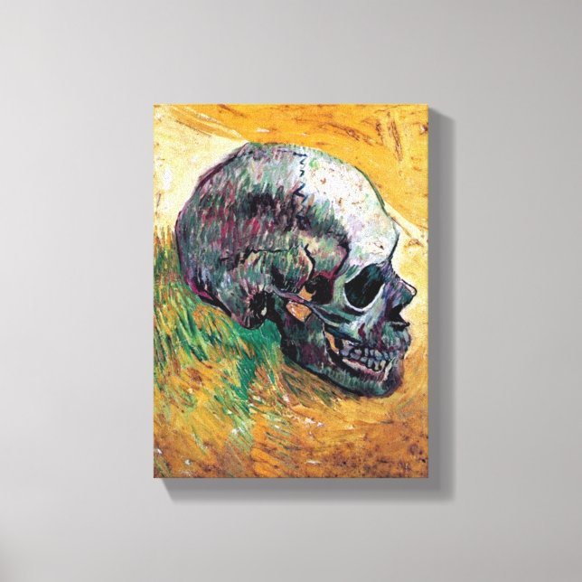Toile Vincent Van Gogh - Crâne de profil - Beaux-arts (Recto)