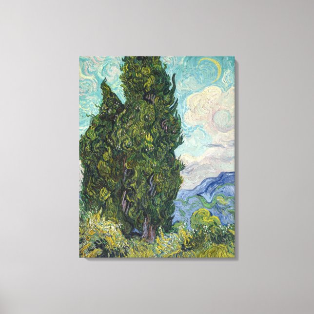 Toile Vincent van Gogh - Cyprès (Recto)