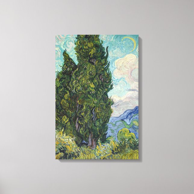 Toile Vincent van Gogh - Cyprès (Recto)