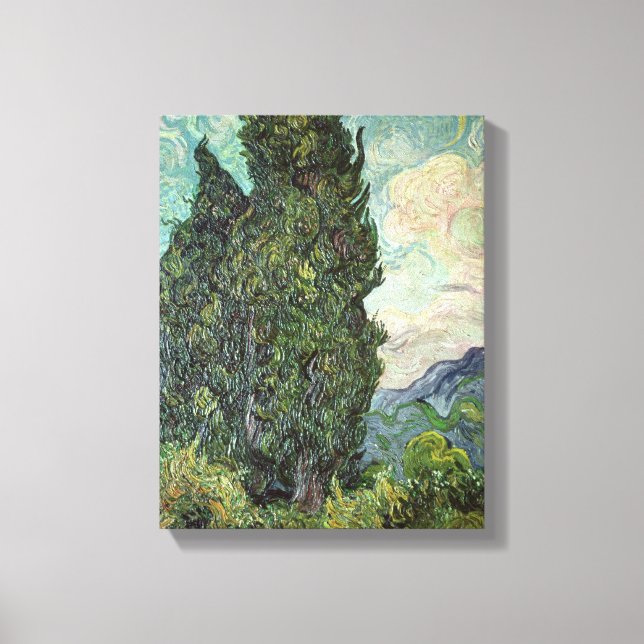 Toile Vincent van Gogh | Cyprès, 1889 (Recto)