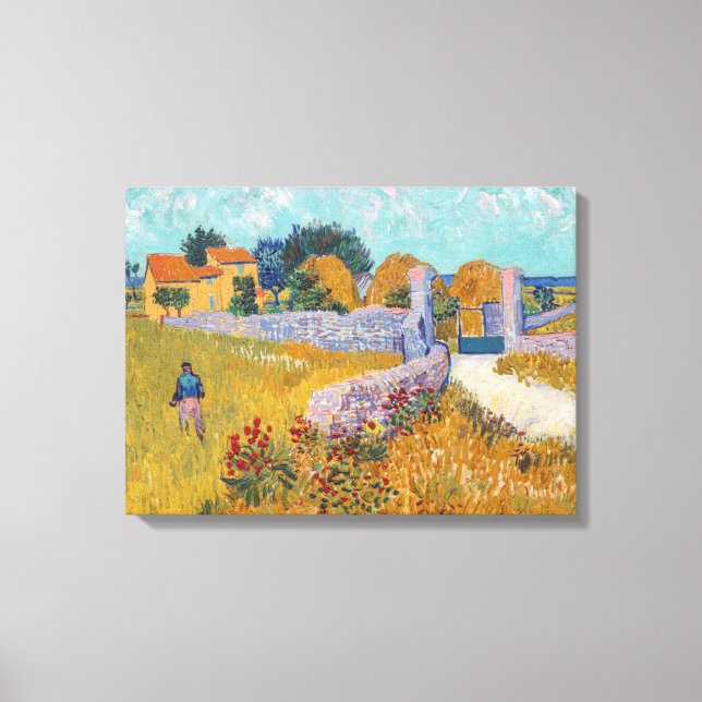 Toile Vincent van Gogh - Ferme en Provence (Recto)