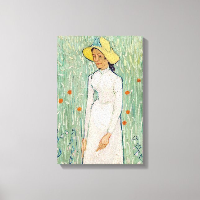 Toile Vincent van Gogh - Fille en Blanc (Recto)