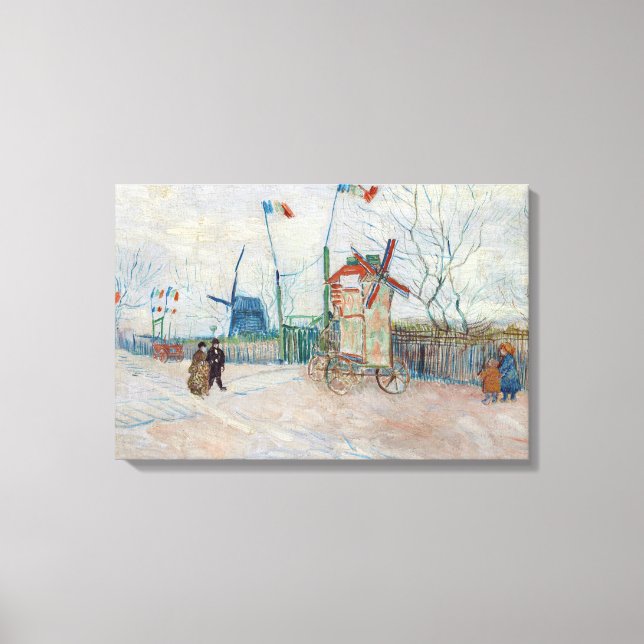 Toile Vincent van Gogh - Impasse des Deux Frères (Recto)