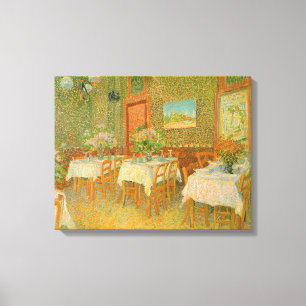 Toile Vincent van Gogh - Intérieur d'un restaurant
