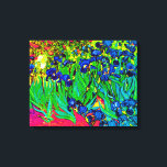 Toile Vincent Van Gogh - Irises - Art pop de fleurs<br><div class="desc">Huile sur toile de 1889 montrant de beaux iris violets que Van Gogh peignit en séjournant à l'Asylum de Saint Paul-de-Mausole à Saint-Remy, France. Alors que de nombreuses versions de ce tableau montrent les fleurs comme bleues, des scientifiques qui étudient les iris dans l'une des peintures ultérieures de Van Gogh...</div>