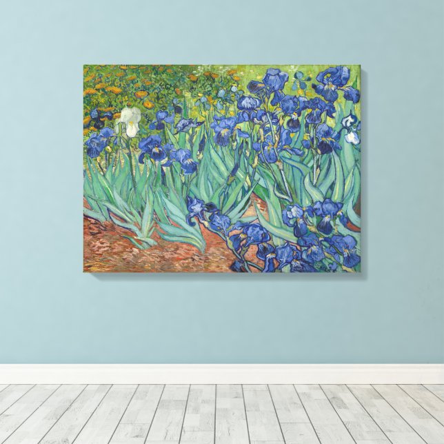 Toile Vincent Van Gogh, Irises, Les Iris (Insitu (Plancher de Bois))