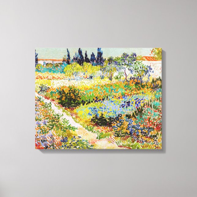 Toile Vincent van Gogh - Jardin à Arles (Recto)