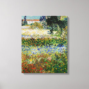 Toile Vincent van Gogh - Jardin en fleurs