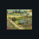 Toile Vincent Van Gogh Jardin Vintage à Arles<br><div class="desc">Une empreinte de charme de "Garden at Arles", une peinture à l'huile sur toile réalisée en 1888 par Vincent van Gogh. Vincent van Gogh (1853 - 1890) était un peintre postimpressionniste hollandais qui, en un peu plus d'une décennie, a créé environ 2 100 peintures dont environ 860 peintures à l'huile,...</div>